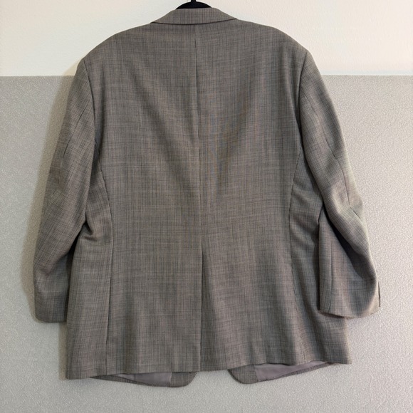 Ralph Lauren 46R Wool Glen Plaid Sport Coat Blazer Mens brown gray black - Picture 2 of 14